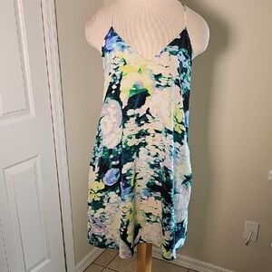 Cynthia Rowley Elegant 100 % Silk Slip Dress W/pockets, Lined. Sz 2